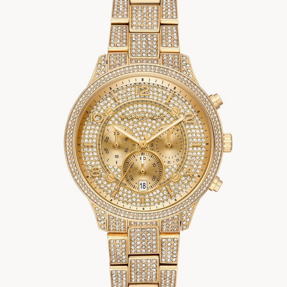 Michael Kors Women's Runway Chronograph Gold-Tone
